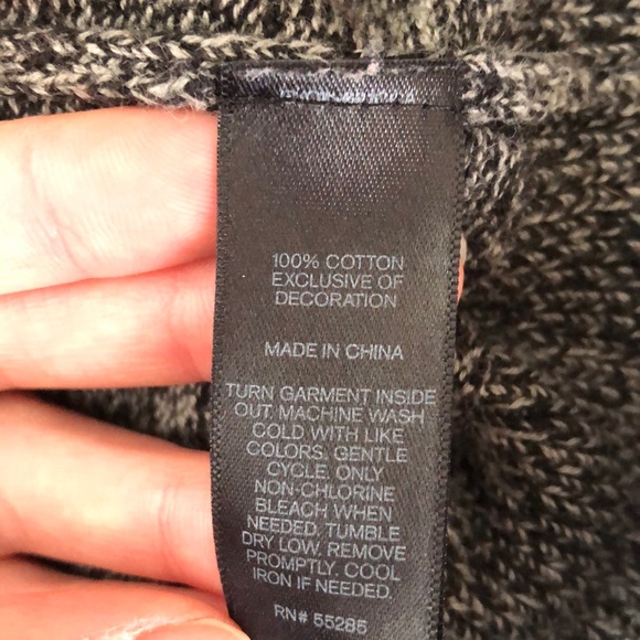 Express V-Neck Marled 100% Cotton Sweater - Picture 7 of 9